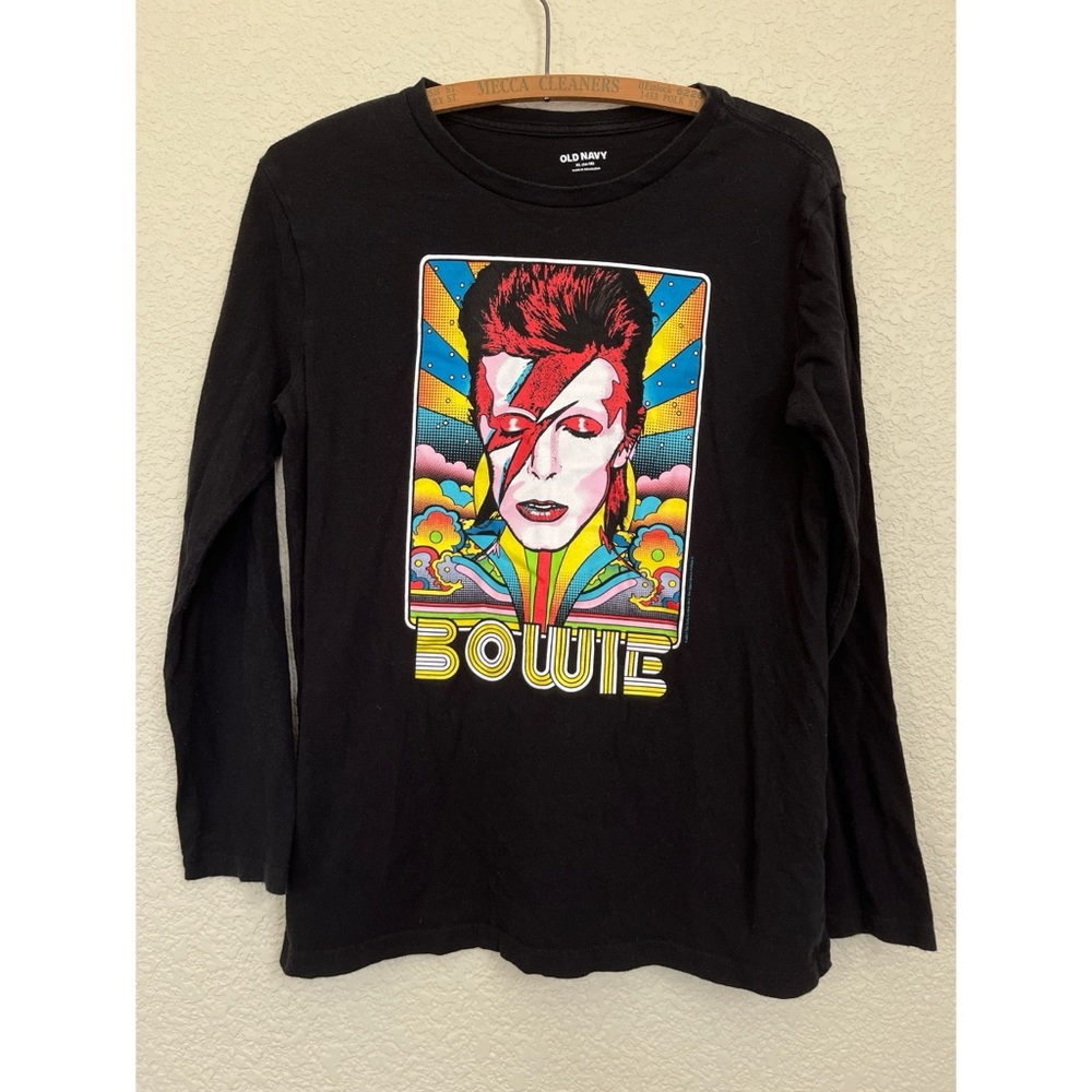 Old Navy David Bowie Unisex Kids Long Sleeve XL 14/16